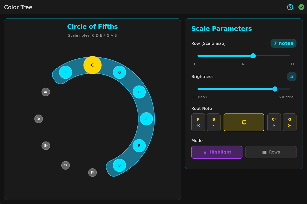 Color Tree App Screenshot